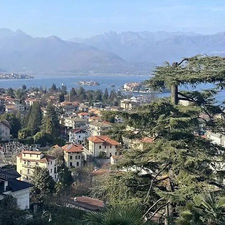 La Contea Panoramica 130 Mq Parking Free Apartman Stresa